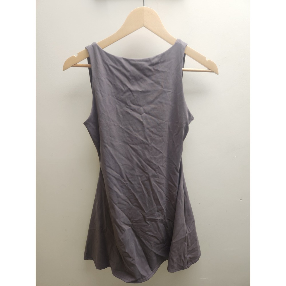 Oinsen Womens Sleeveless Open Back‎ Athletic Tank Top Perforated Grey Yoga Shirt